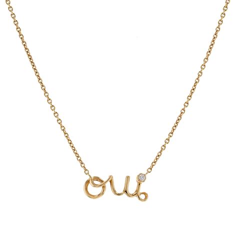 collier dior oui|Dior yes necklace.